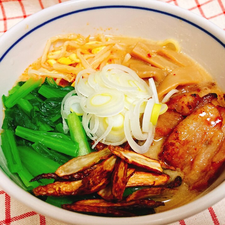 手作り辛味噌ラーメン! 具だくさん編